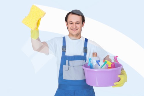 Cleaning team preparing a transparent quote for a London flat