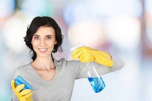 Fresh and organized London home cleaning scene