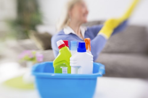 Cleaning different sofa materials in a London property