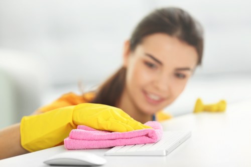 Risk assessment being completed before cleaning work