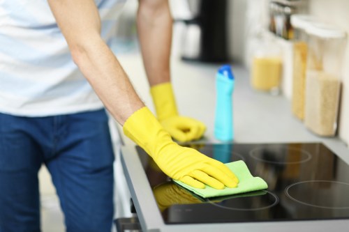 Careful treatment of a patterned rug during cleaning