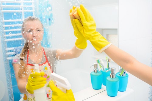 Deep cleaning tasks in a London property with kitchen and bathroom focus
