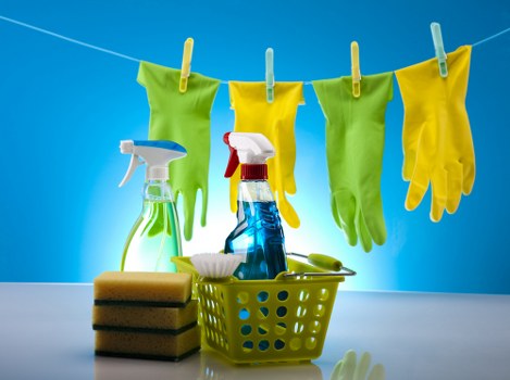 Cleaning service agreement and booking confirmation details with 